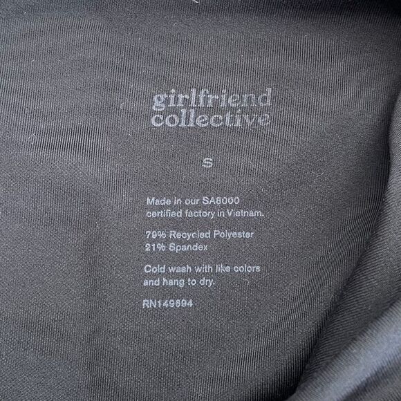 Girlfriend Collective Black Crop Leggings - Size: Small - Picture 3 of 8